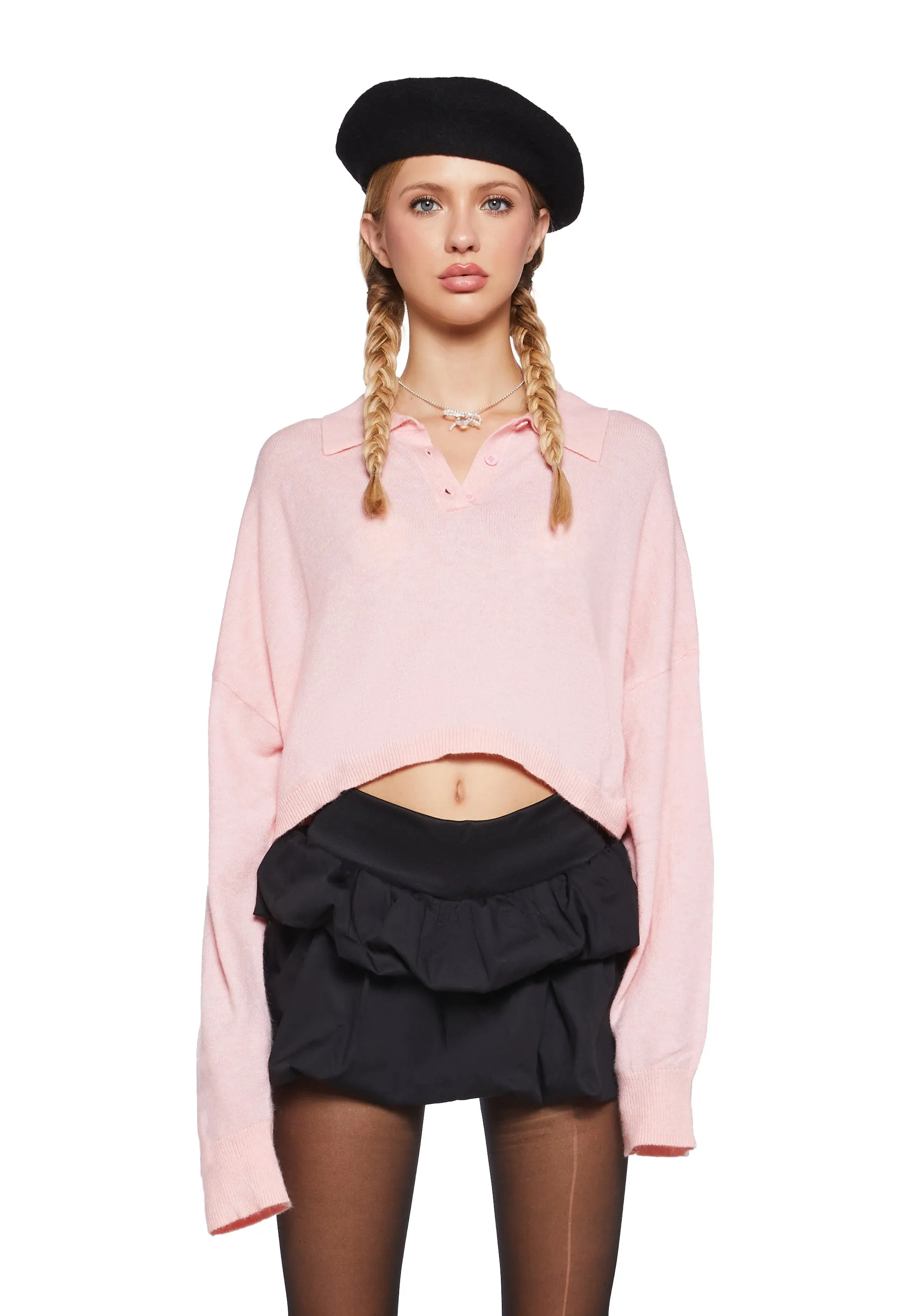 On Holiday Polo Sweater sold by Dolls Kill