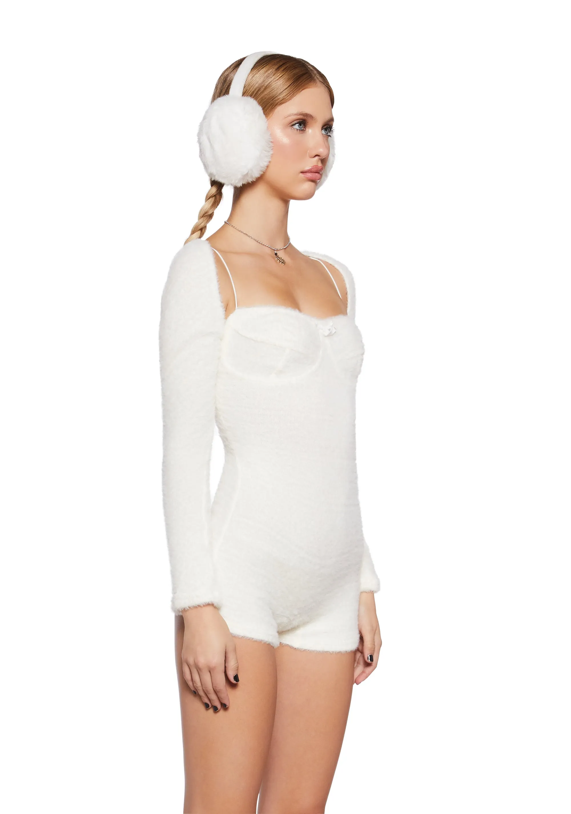 By The Fire Romper And Shrug Set - Ivory sold by Dolls Kill product image thumbnail 3