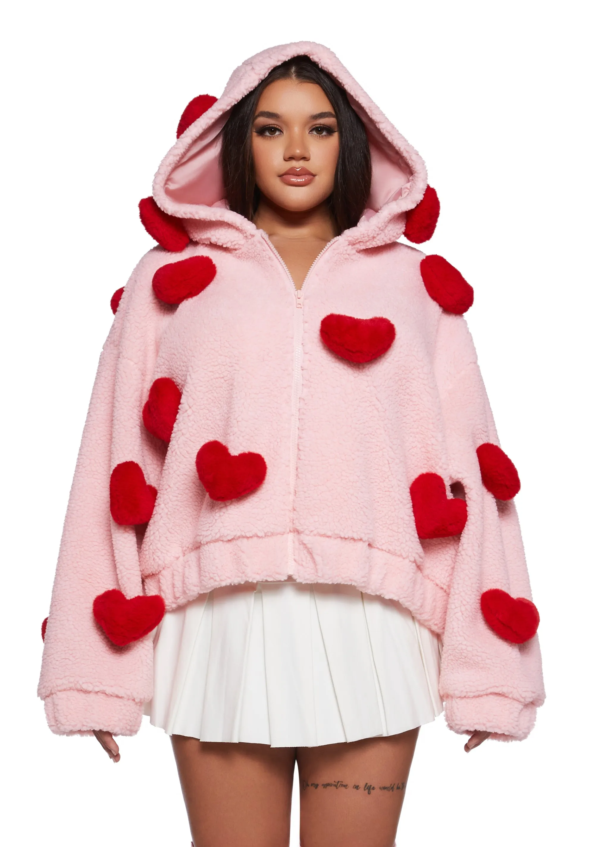 Snuggle Wonderland Cropped Sherpa Jacket sold by Dolls Kill product image thumbnail 5