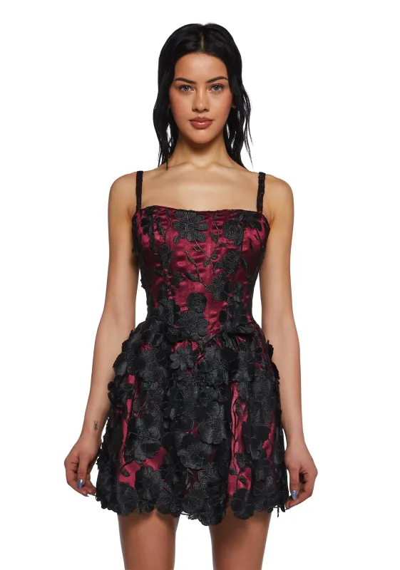 Magic Moves Corset Dress - Floral Dreams sold by Dolls Kill