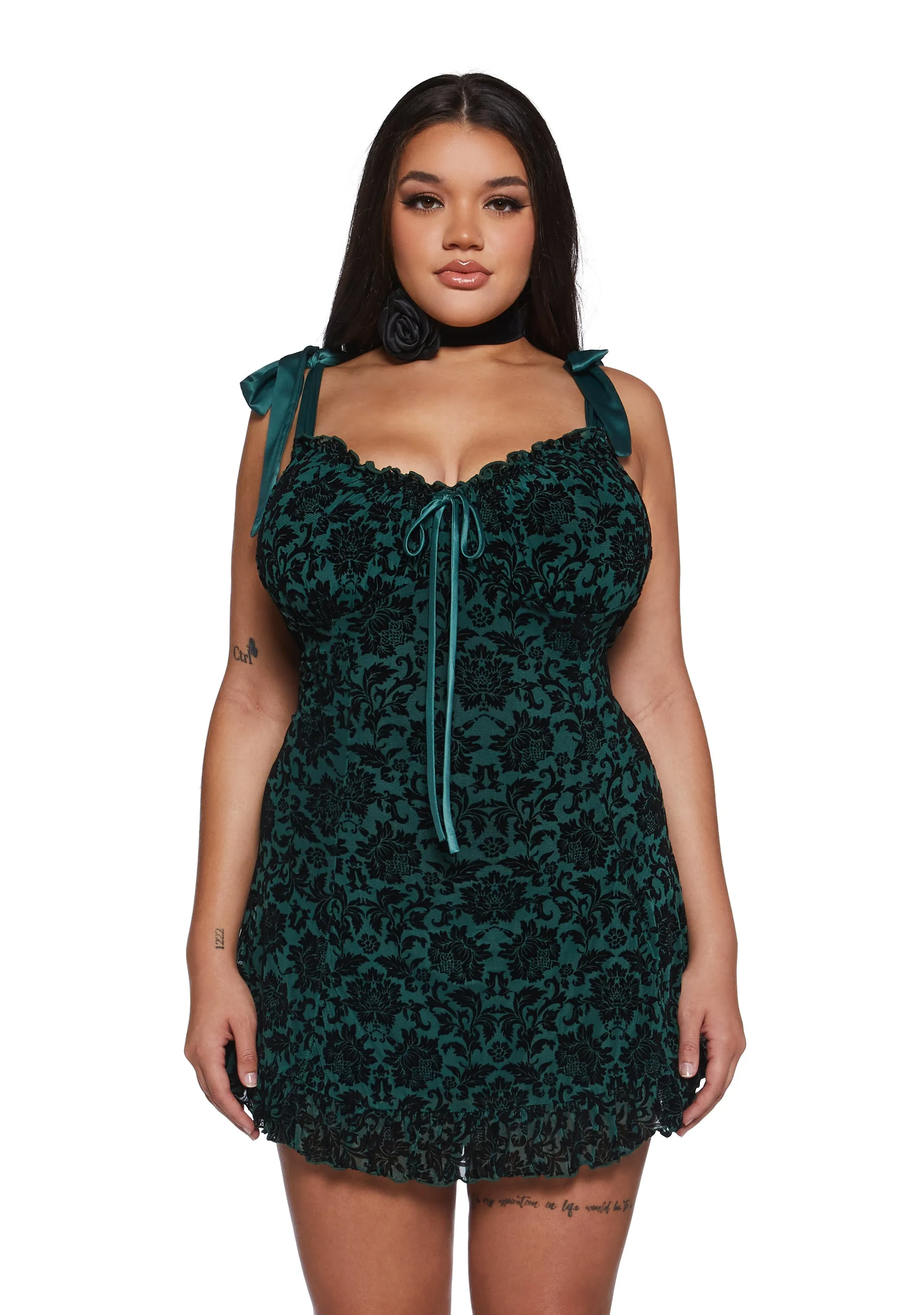 Wildflower Fables Mini Dress - Green sold by Dolls Kill product image thumbnail 2