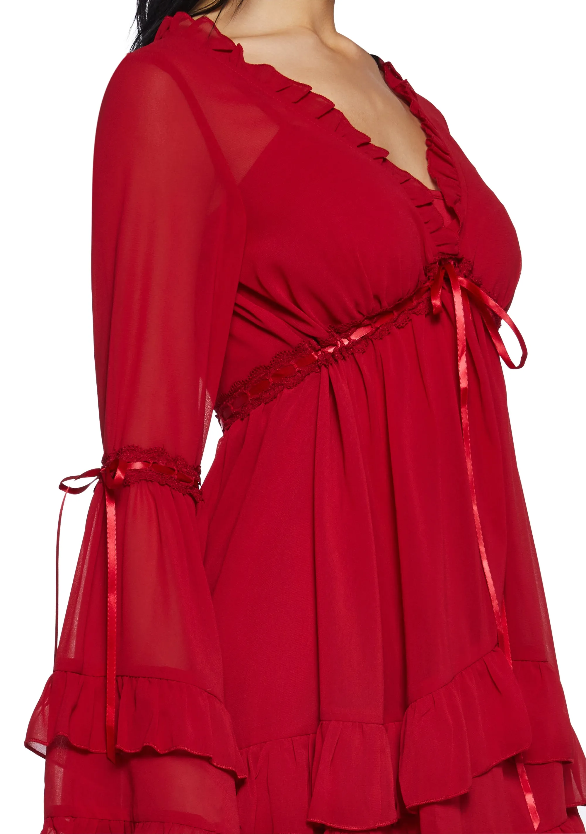 Real Divinity Mini Dress - Red sold by Dolls Kill product image thumbnail 5