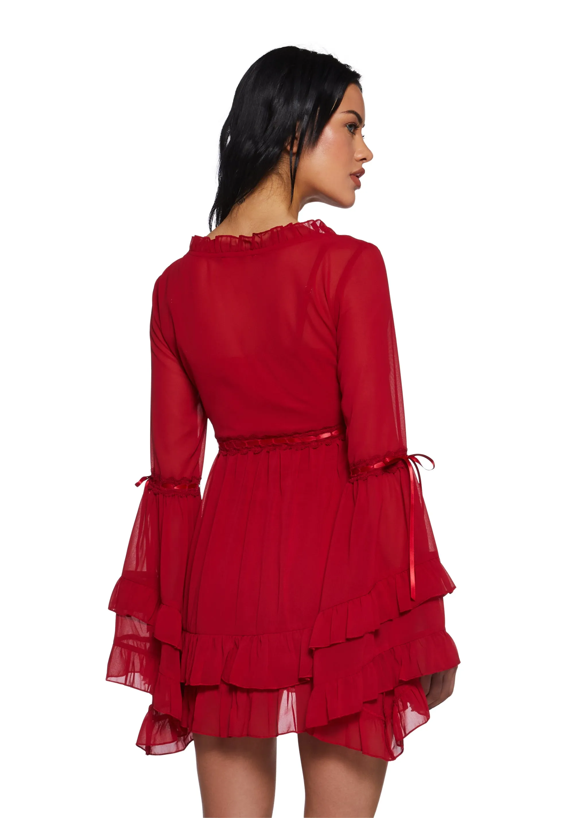 Real Divinity Mini Dress - Red sold by Dolls Kill product image thumbnail 4