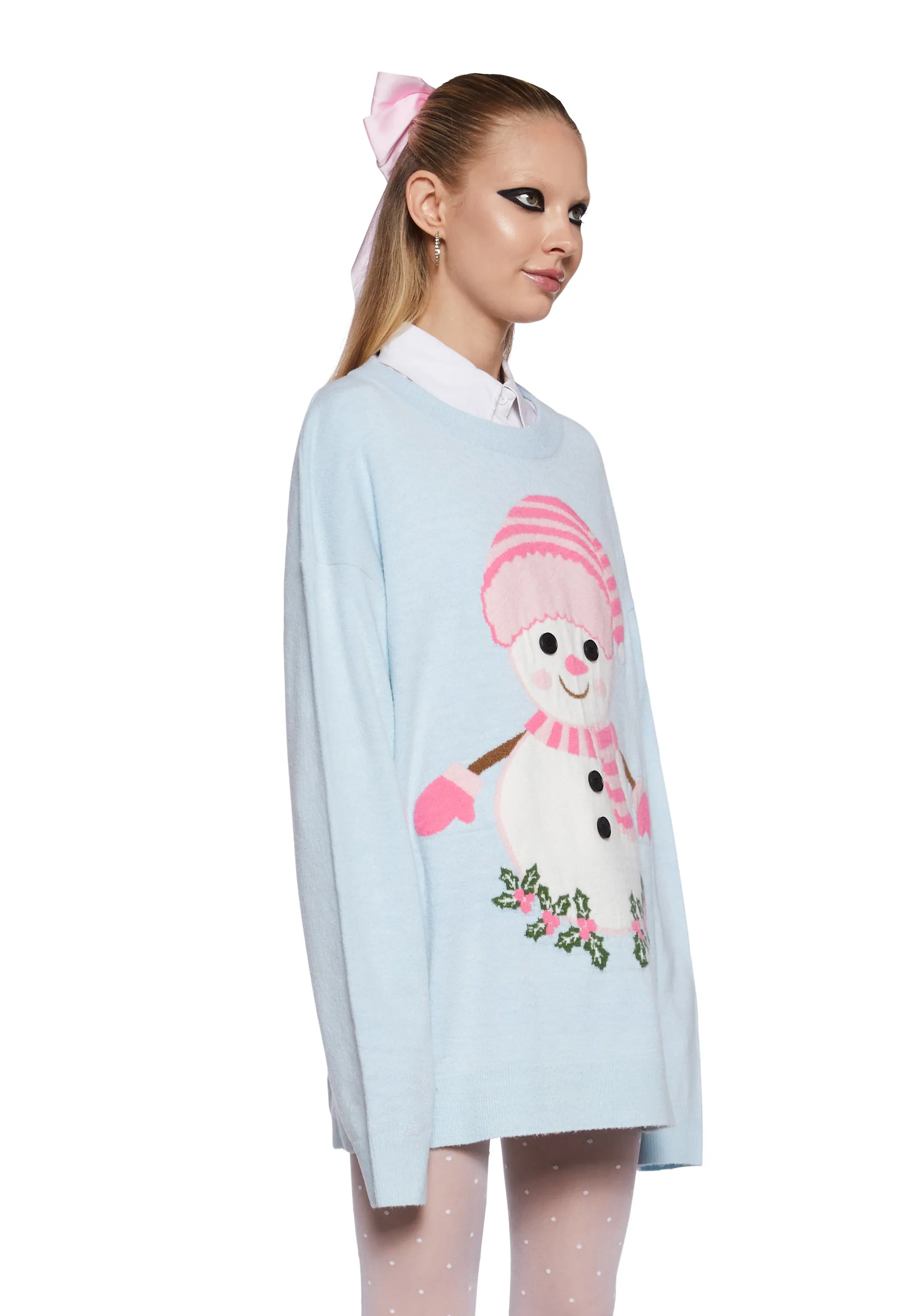 Frosty Dreams Intarsia Sweater sold by Dolls Kill product image thumbnail 3