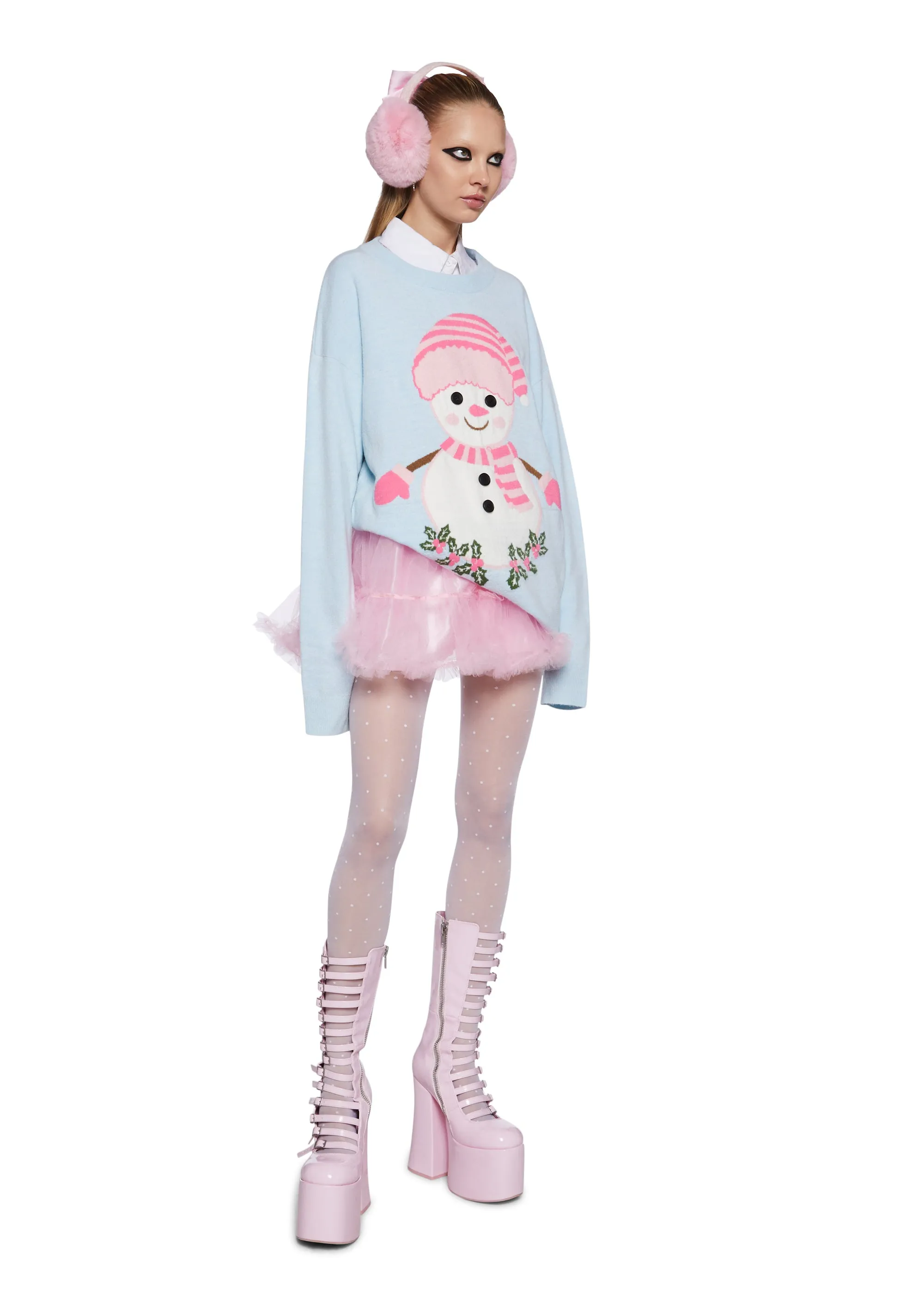Frosty Dreams Intarsia Sweater sold by Dolls Kill product image thumbnail 2