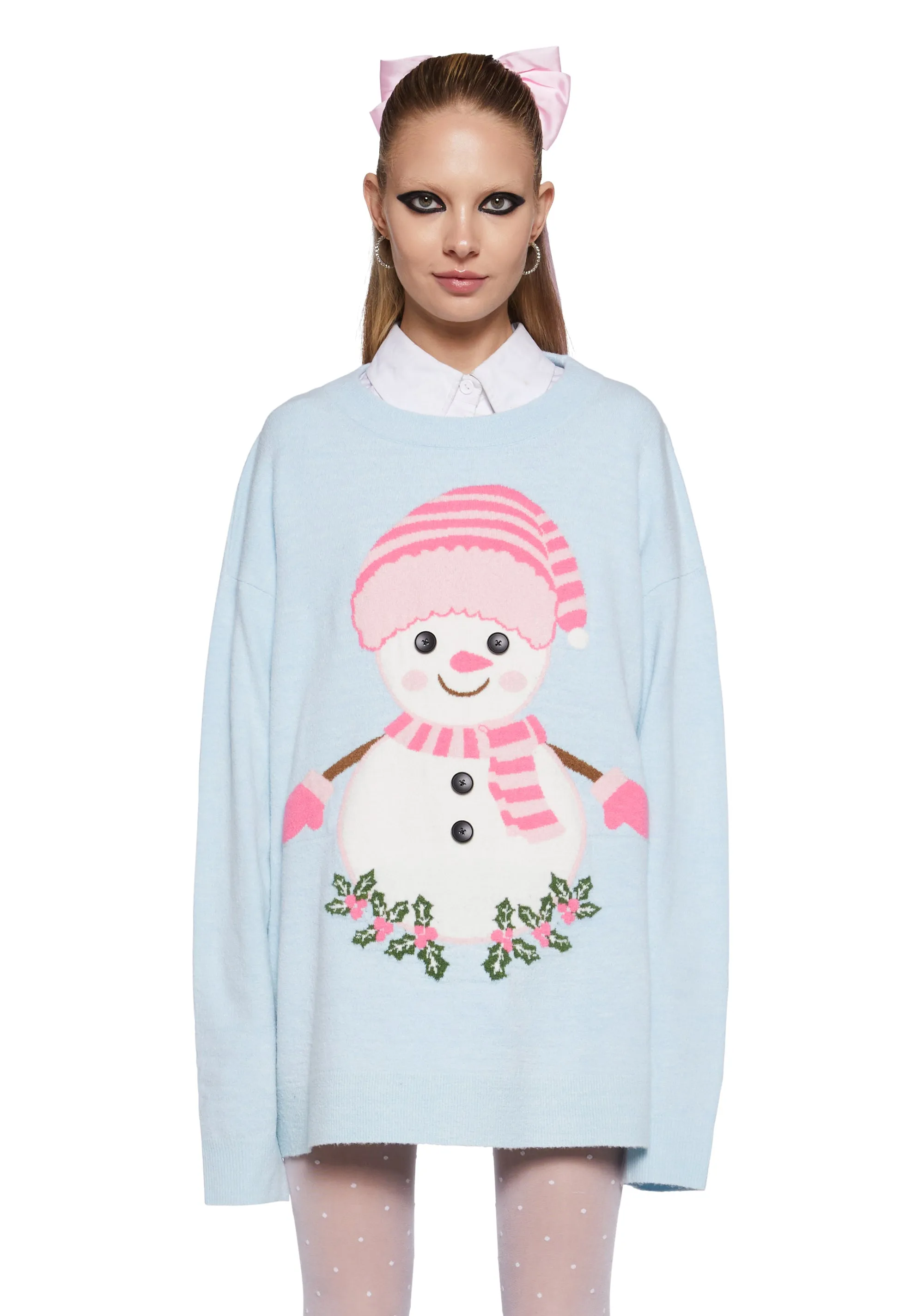 Frosty Dreams Intarsia Sweater sold by Dolls Kill