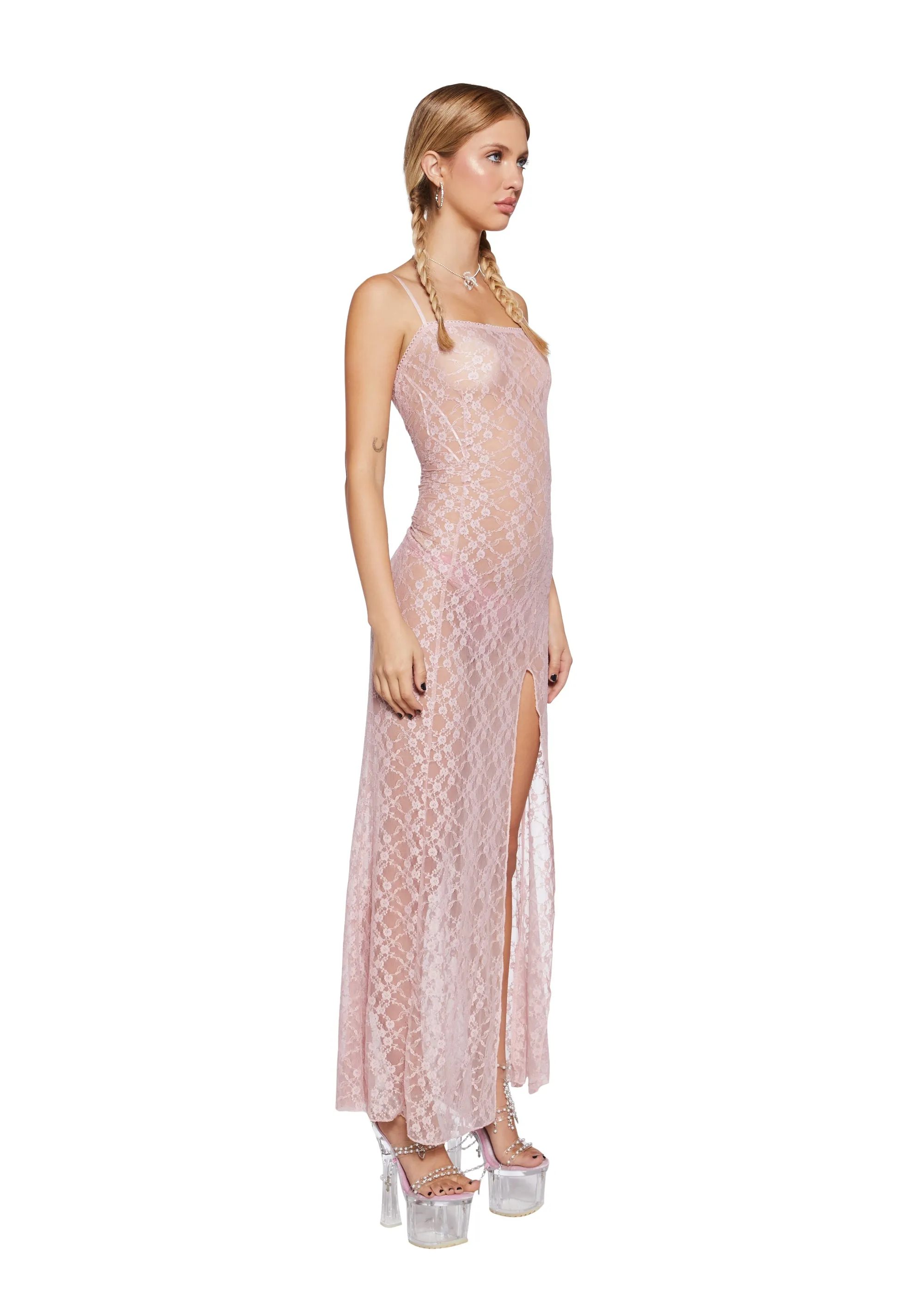 Sweet Allure Lace Maxi Dress sold by Dolls Kill product image thumbnail 3