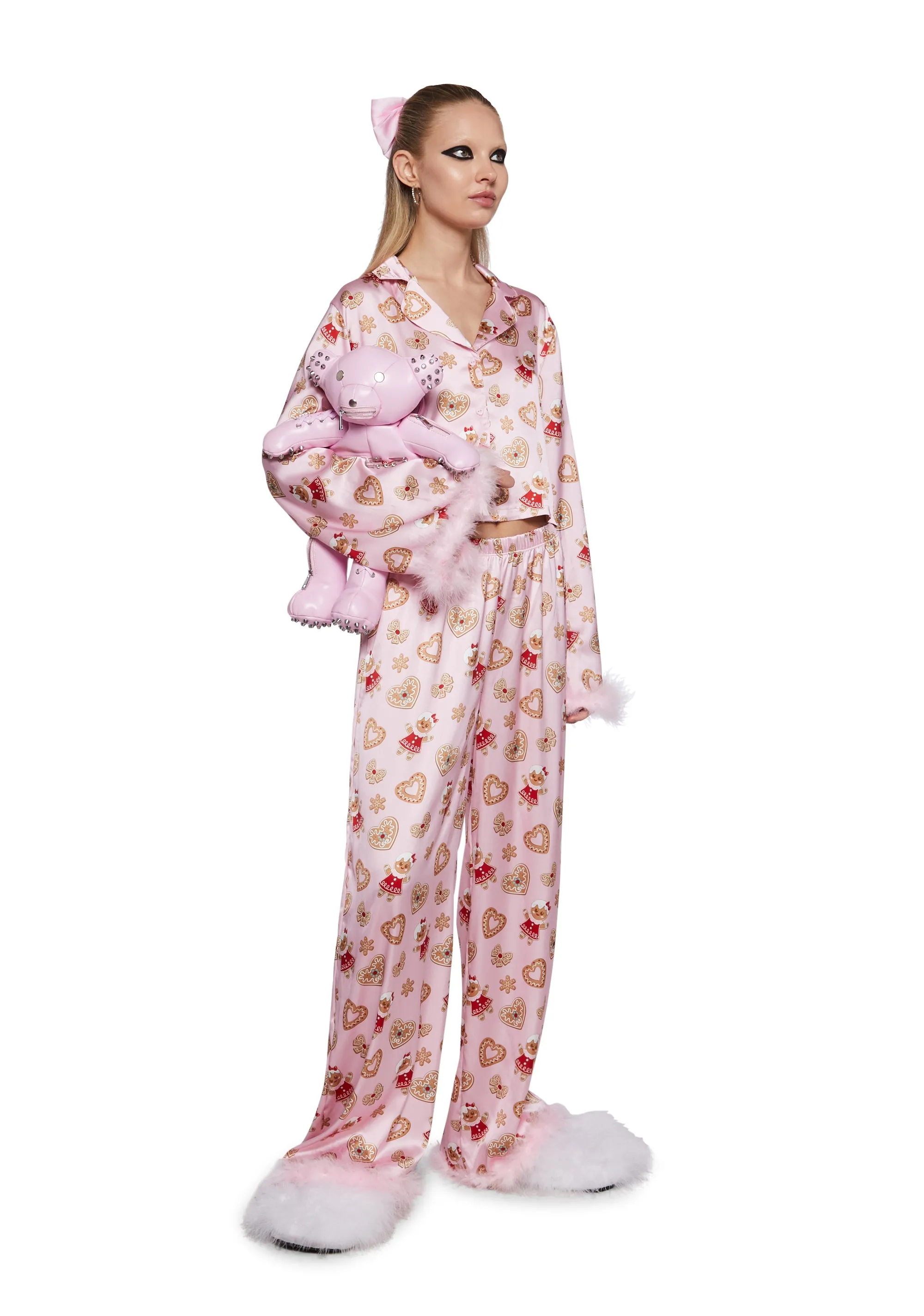 Love Surrounds Me Pajama Top - Pink sold by Dolls Kill product image thumbnail 2