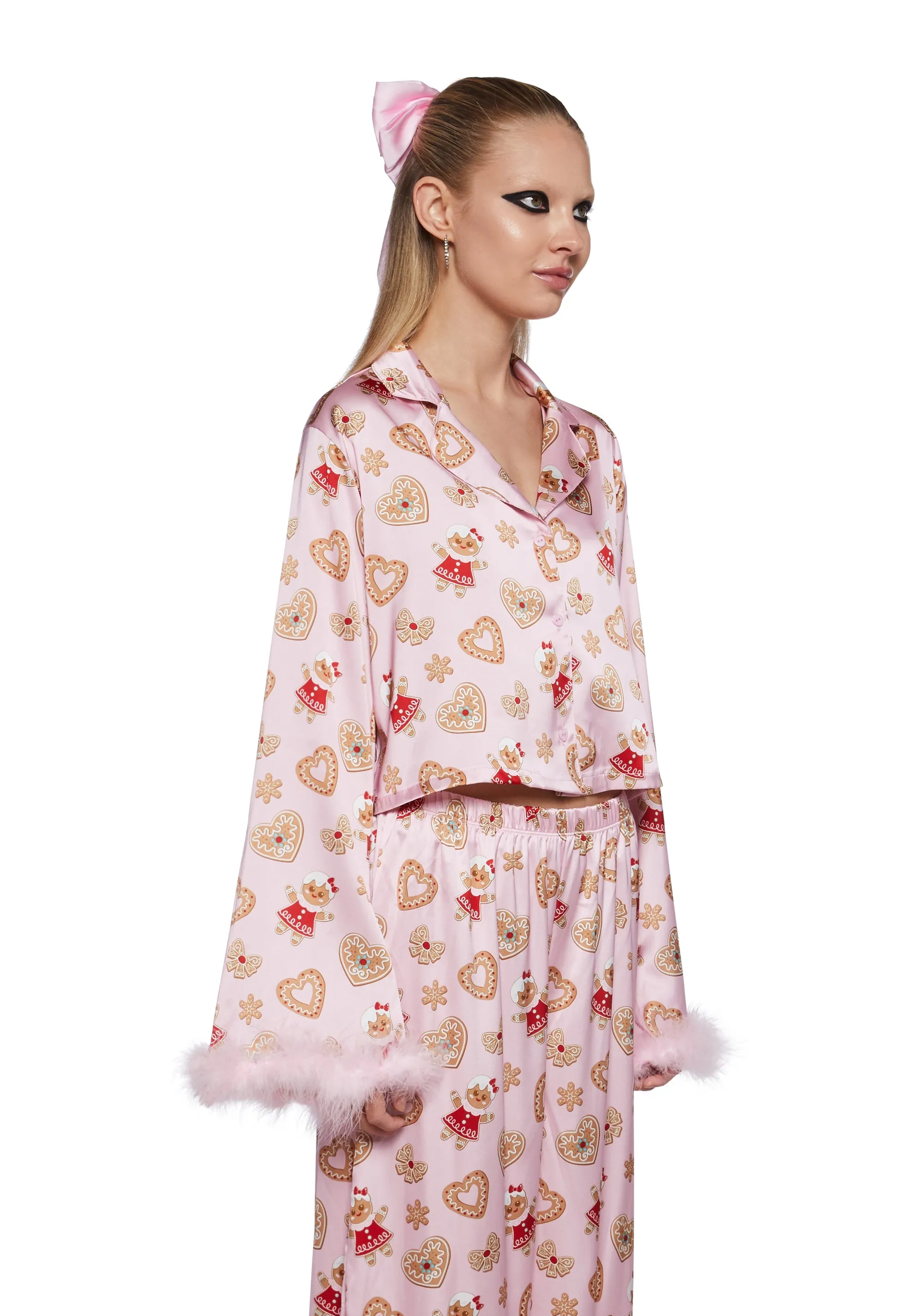 Love Surrounds Me Pajama Top - Pink sold by Dolls Kill product image thumbnail 3