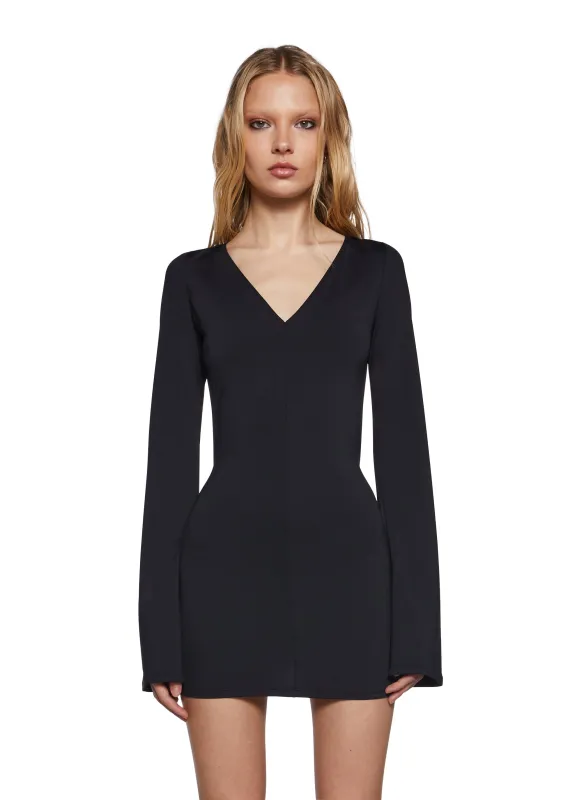 Carmen V-Neck Dress sold by Dolls Kill