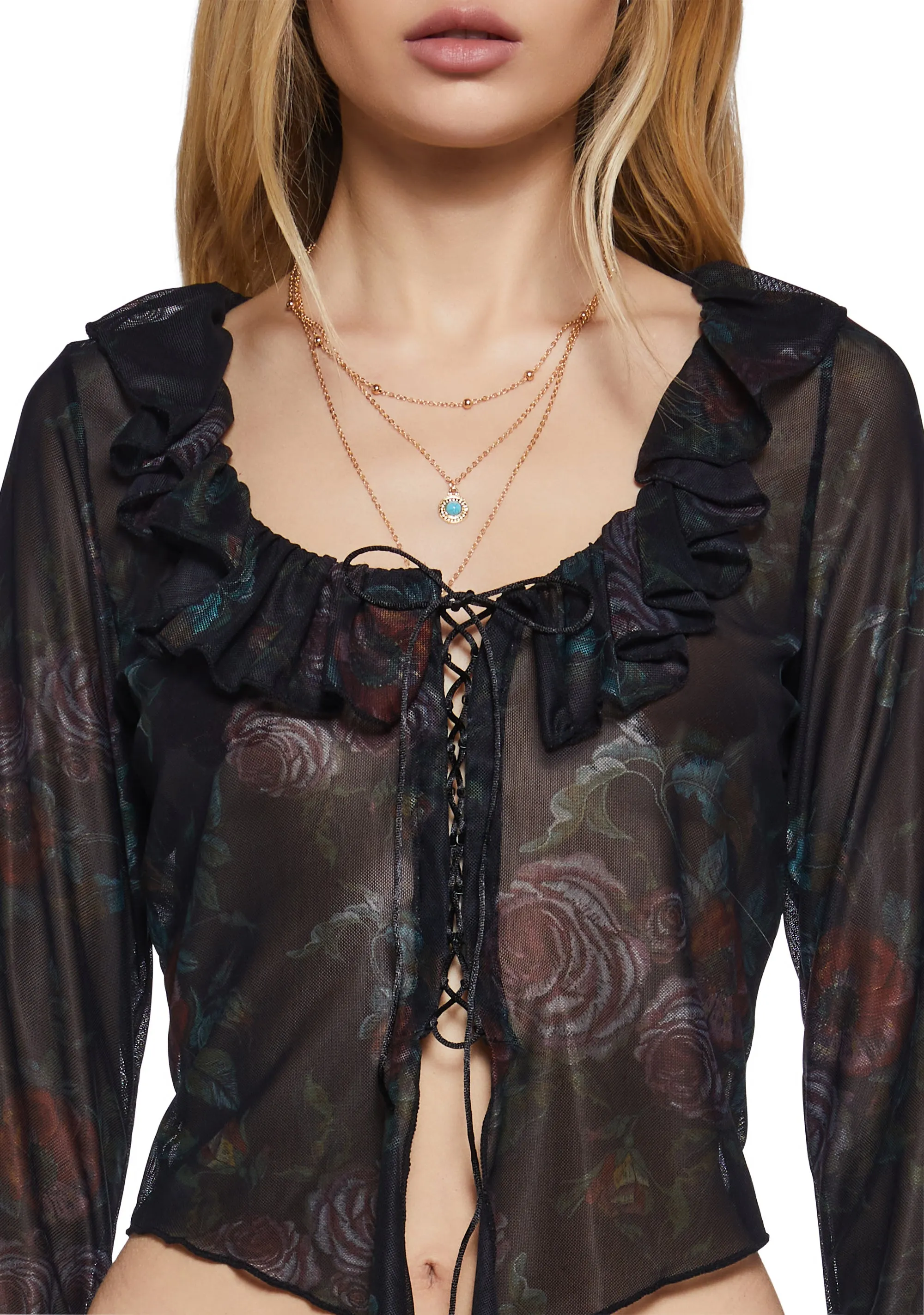 Spring Fling Mesh Top sold by Dolls Kill product image thumbnail 5