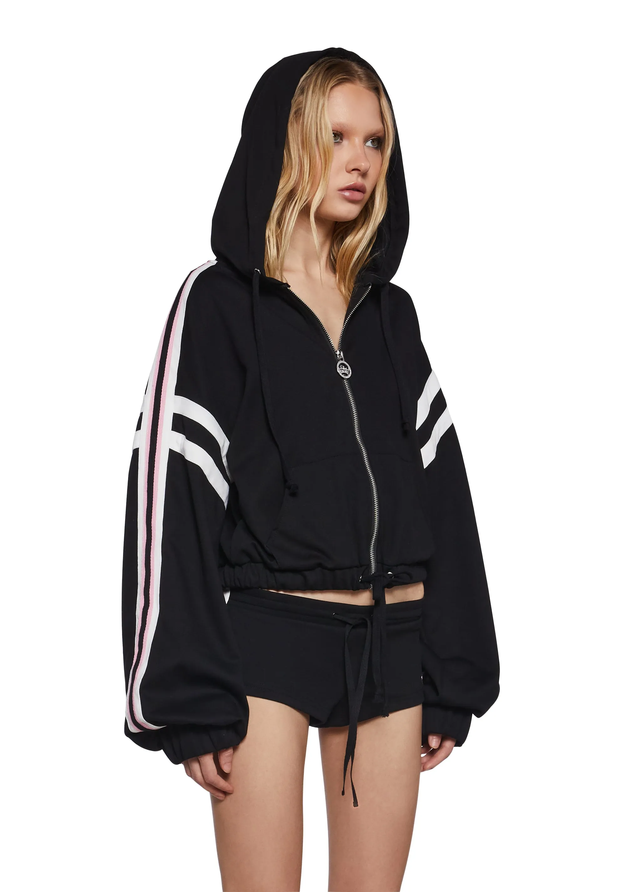 Caitlin Cropped Hoodie sold by Dolls Kill product image thumbnail 3