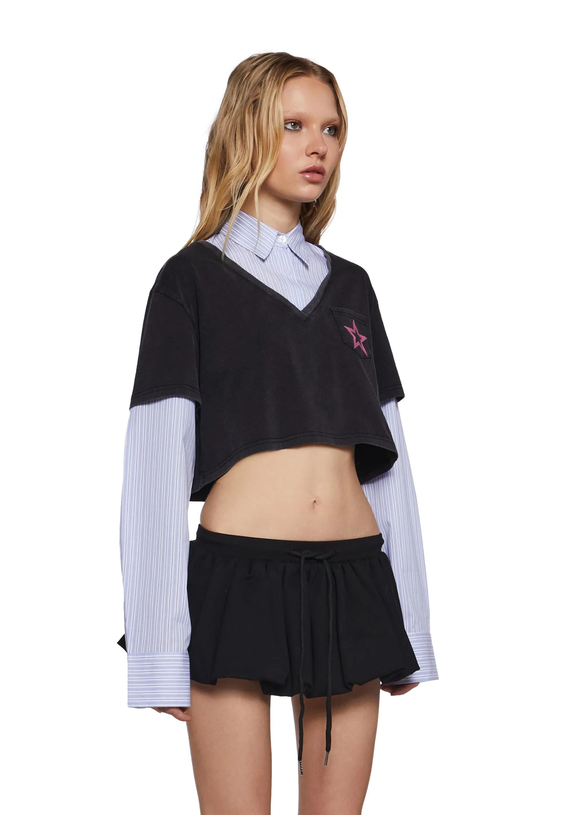 Azure Graphic Long Sleeve Top sold by Dolls Kill product image thumbnail 3