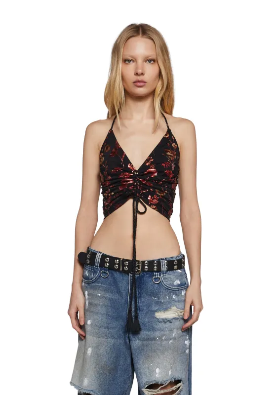 Boho Ballad Halter Top sold by Dolls Kill
