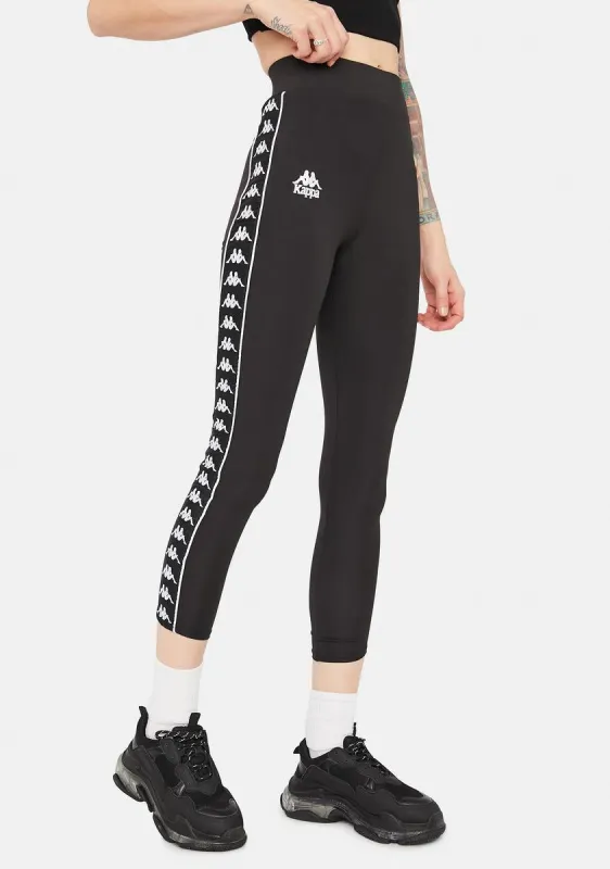Black 222 Banda Barrio Leggings sold by Dolls Kill