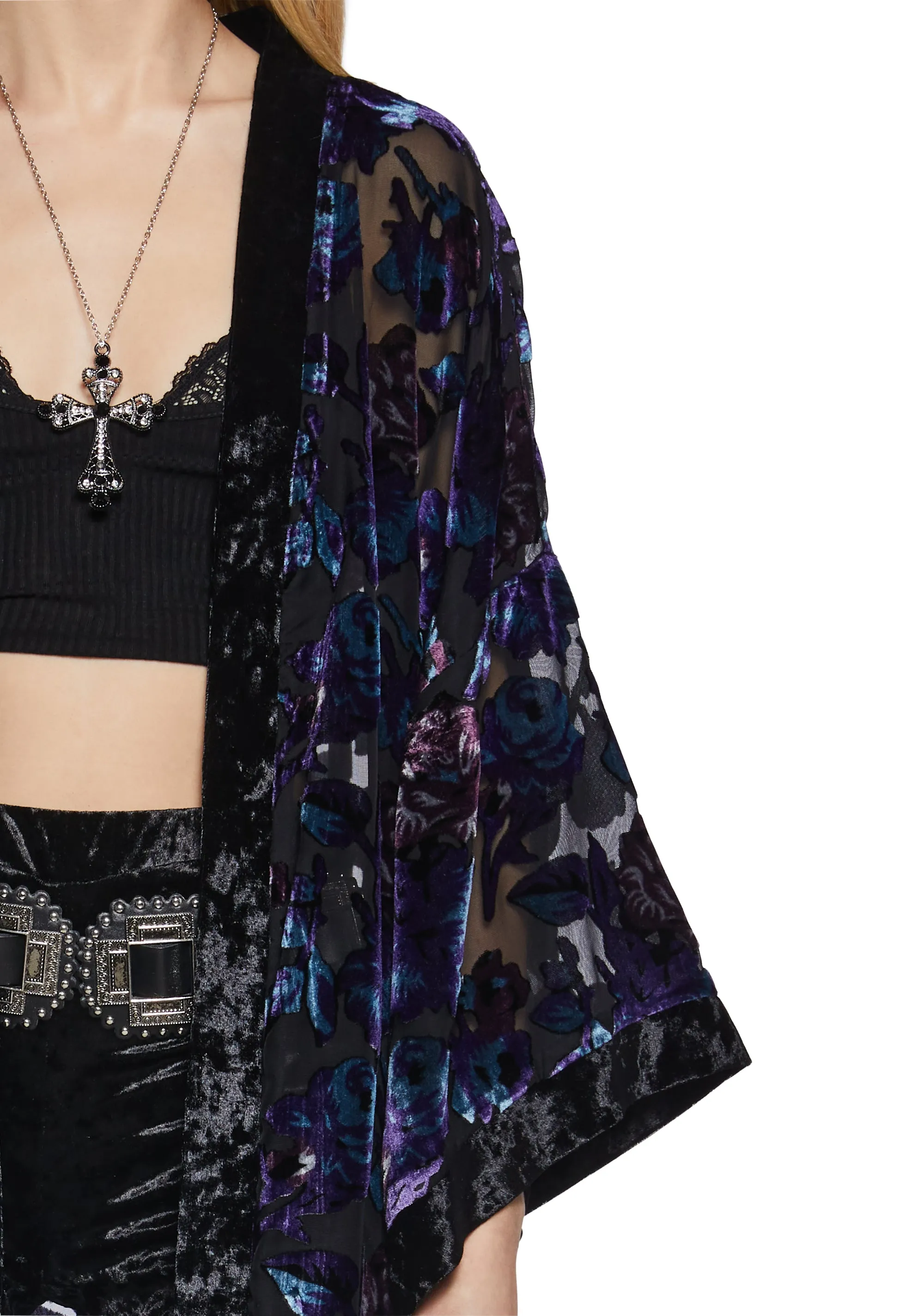 Befallen Romance Floral Kimono sold by Dolls Kill product image thumbnail 2