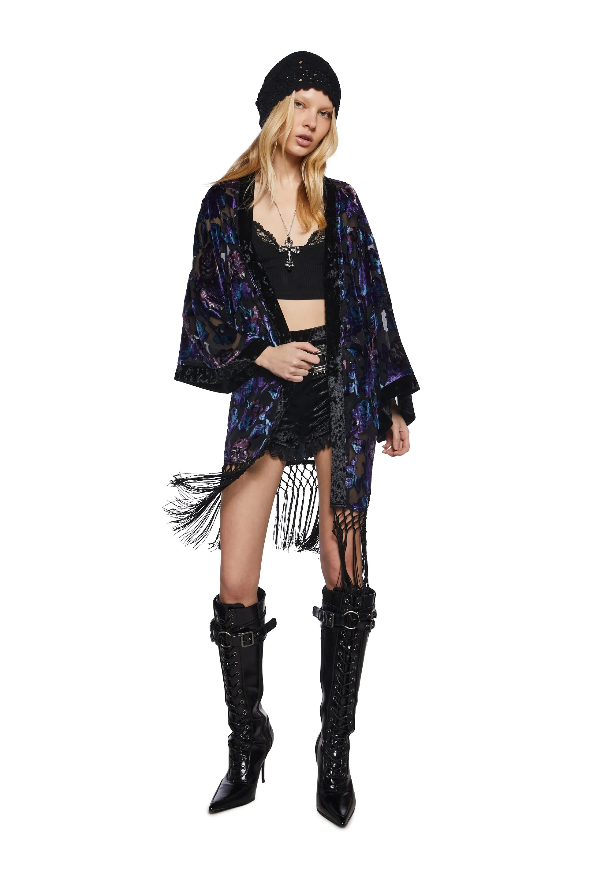 Befallen Romance Floral Kimono sold by Dolls Kill product image thumbnail 5