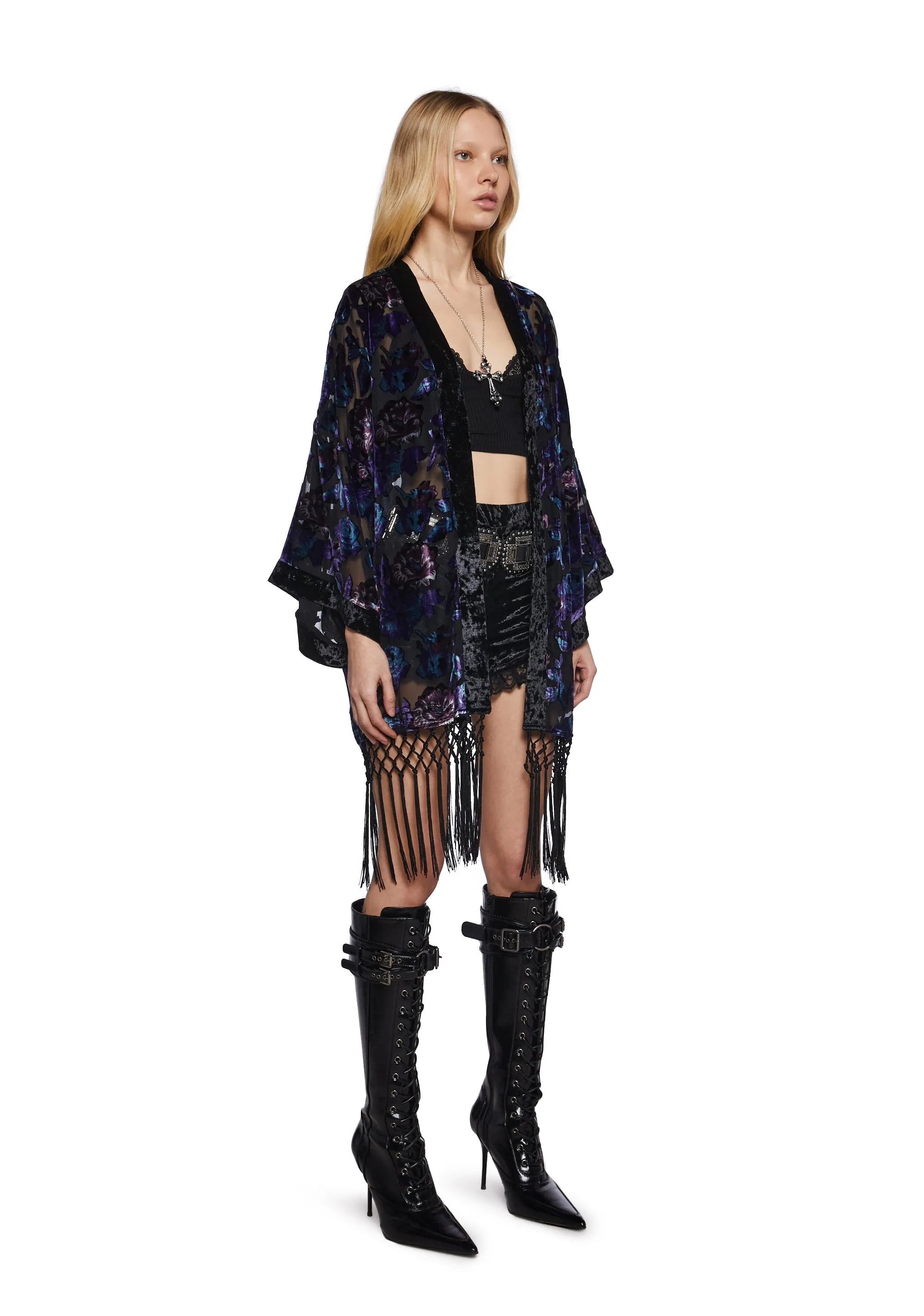 Befallen Romance Floral Kimono sold by Dolls Kill product image thumbnail 3