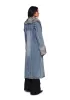 Off Beat Charm Denim Maxi Coat - Light Blue sold by Dolls Kill