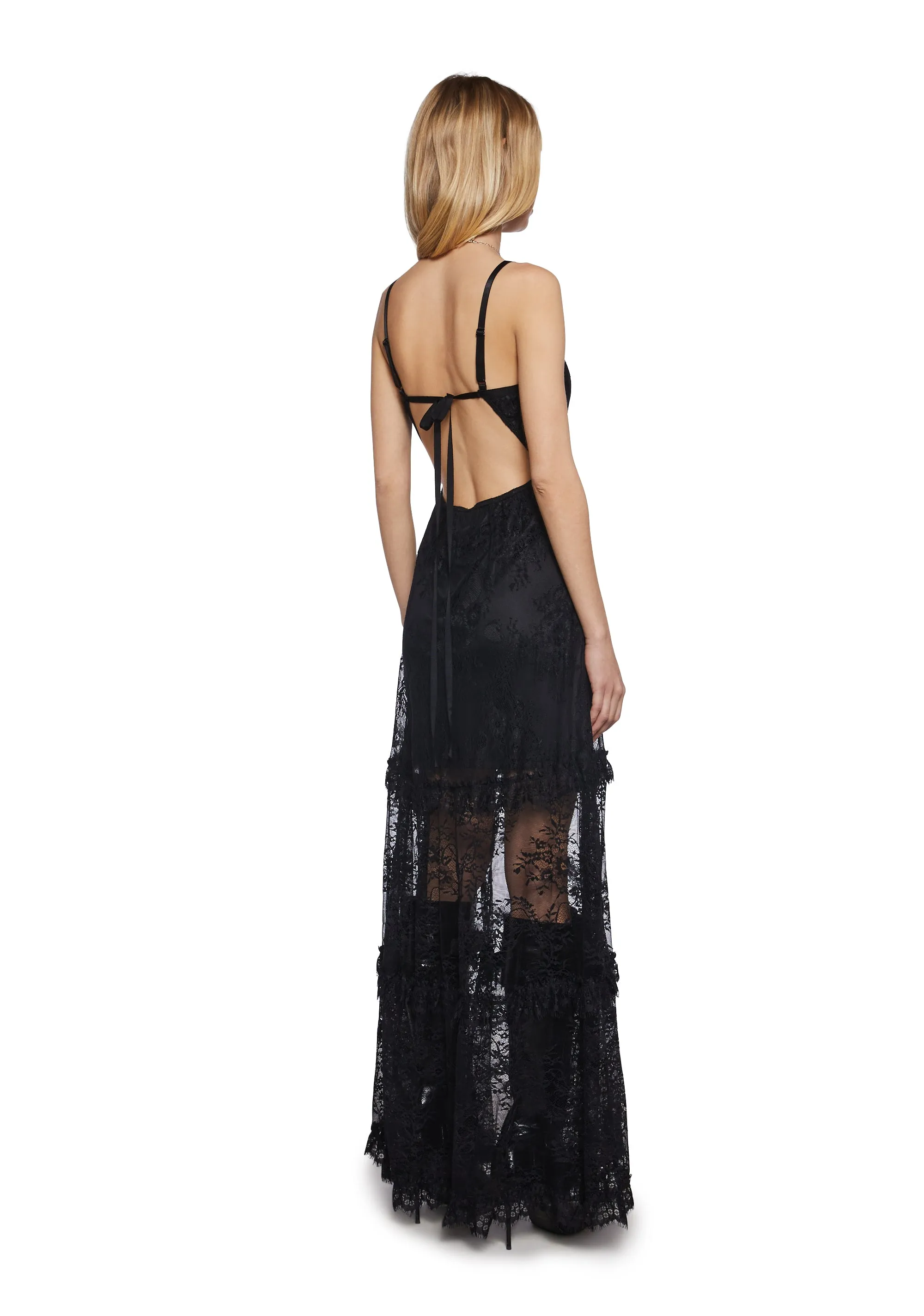 Temple Of Love Lace Maxi Dress sold by Dolls Kill product image thumbnail 4