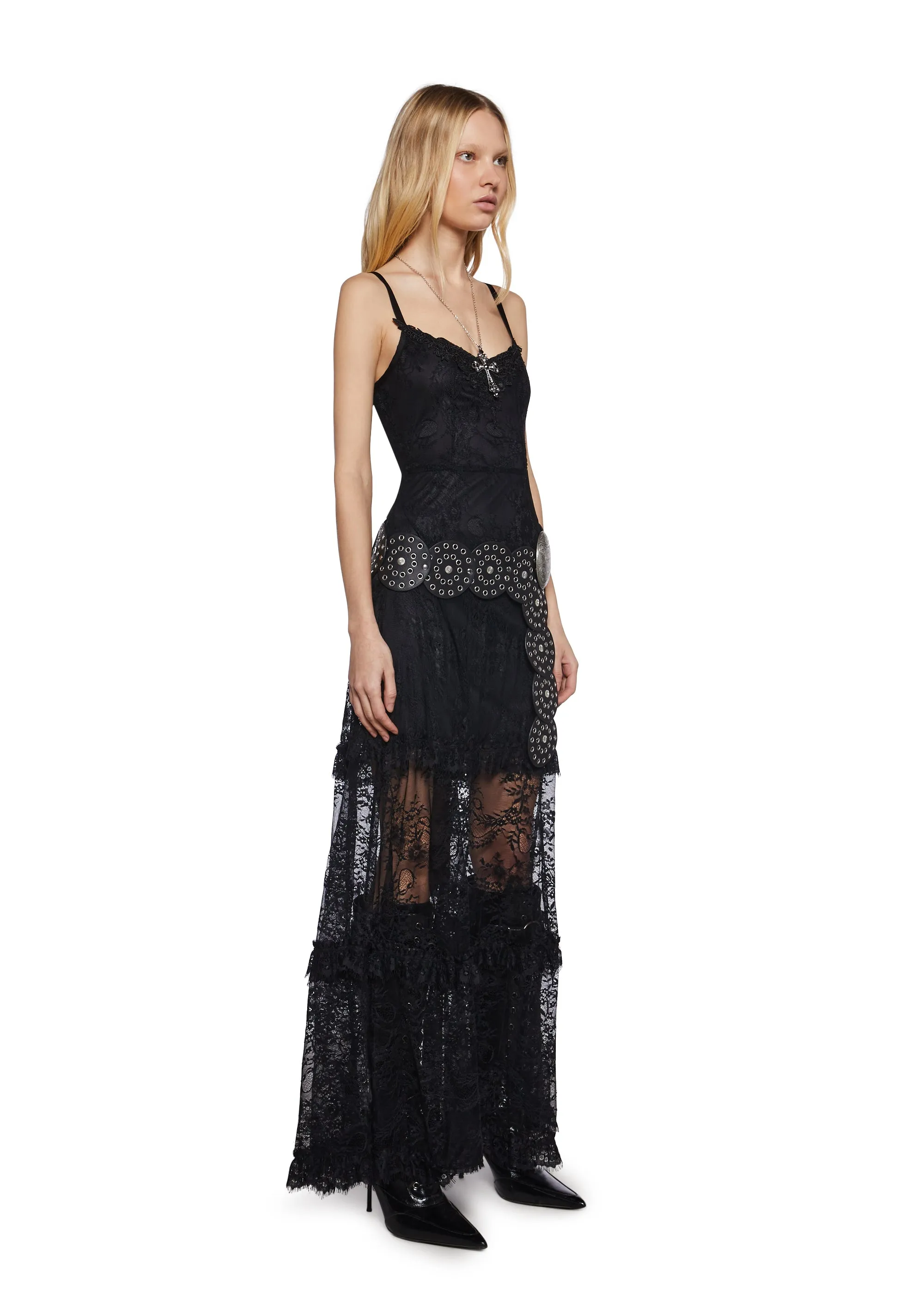 Temple Of Love Lace Maxi Dress sold by Dolls Kill product image thumbnail 3