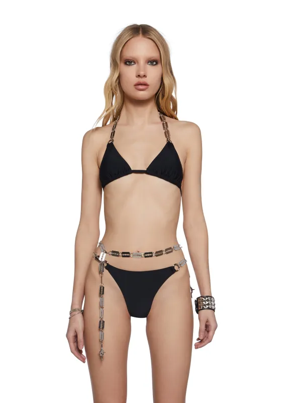 Chord Bikini Set With Razor Charms sold by Dolls Kill