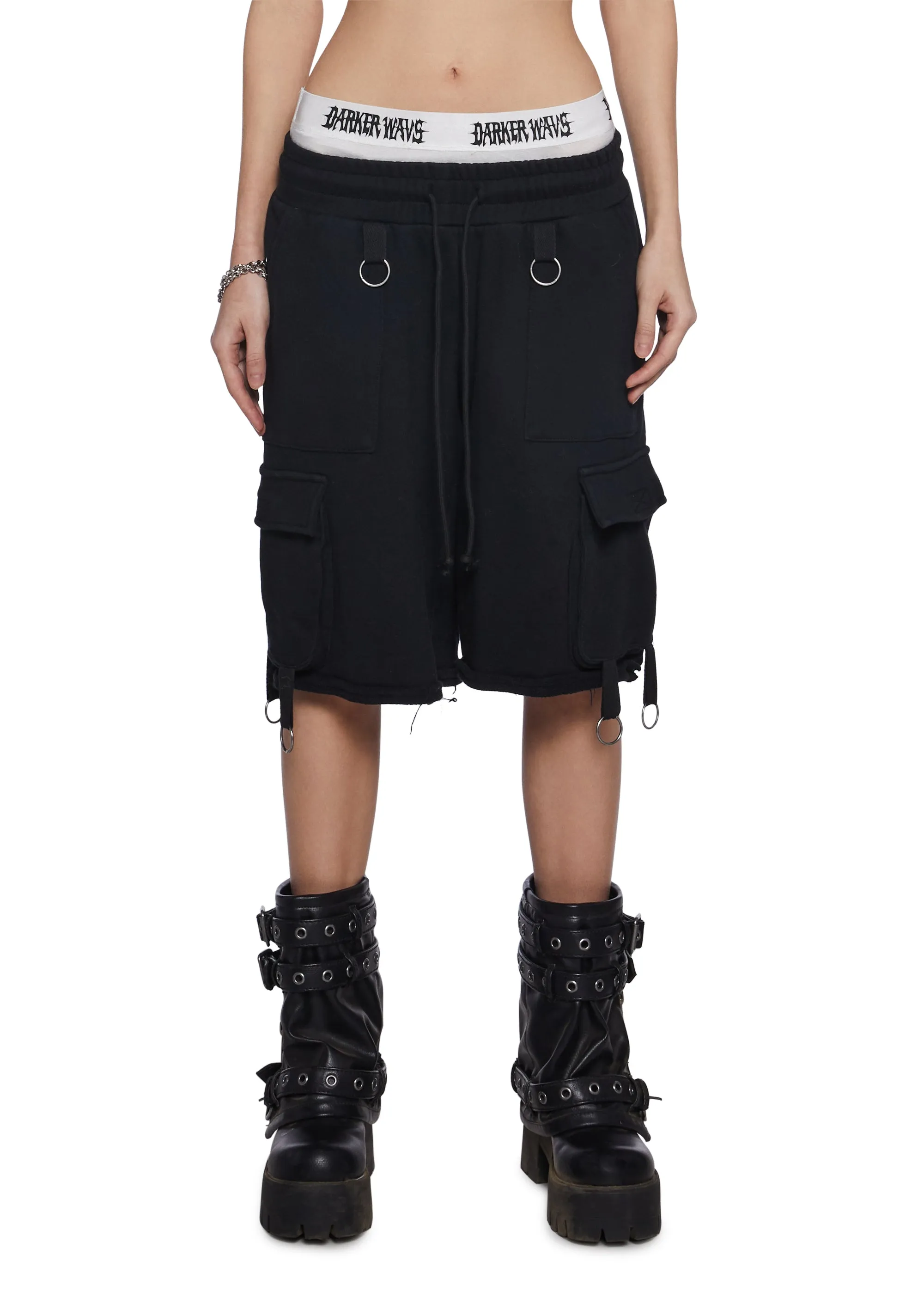 Chord Cargo Shorts sold by Dolls Kill