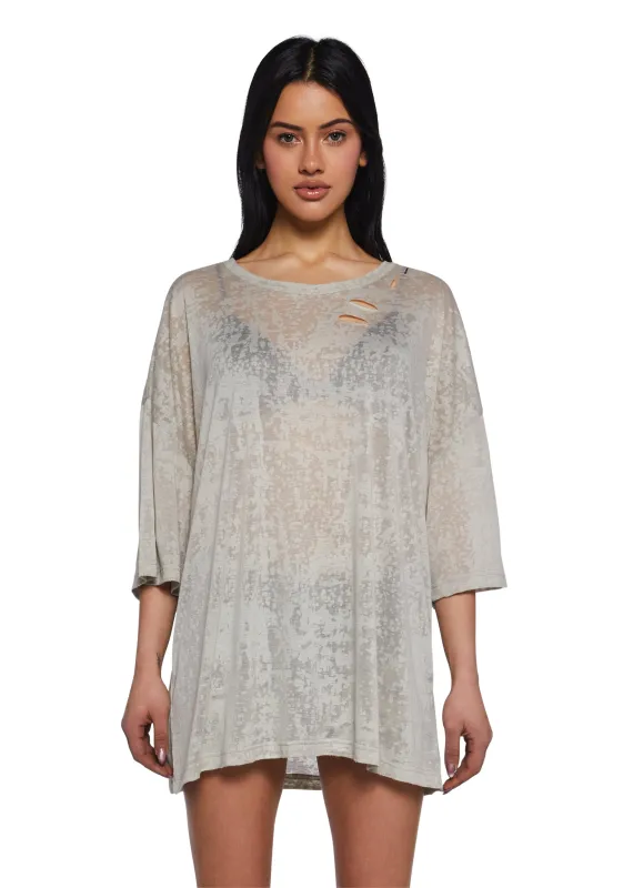 Pipe Down Oversized Tee sold by Dolls Kill