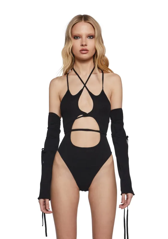 Chord Thermal Bodysuit With Gloves sold by Dolls Kill