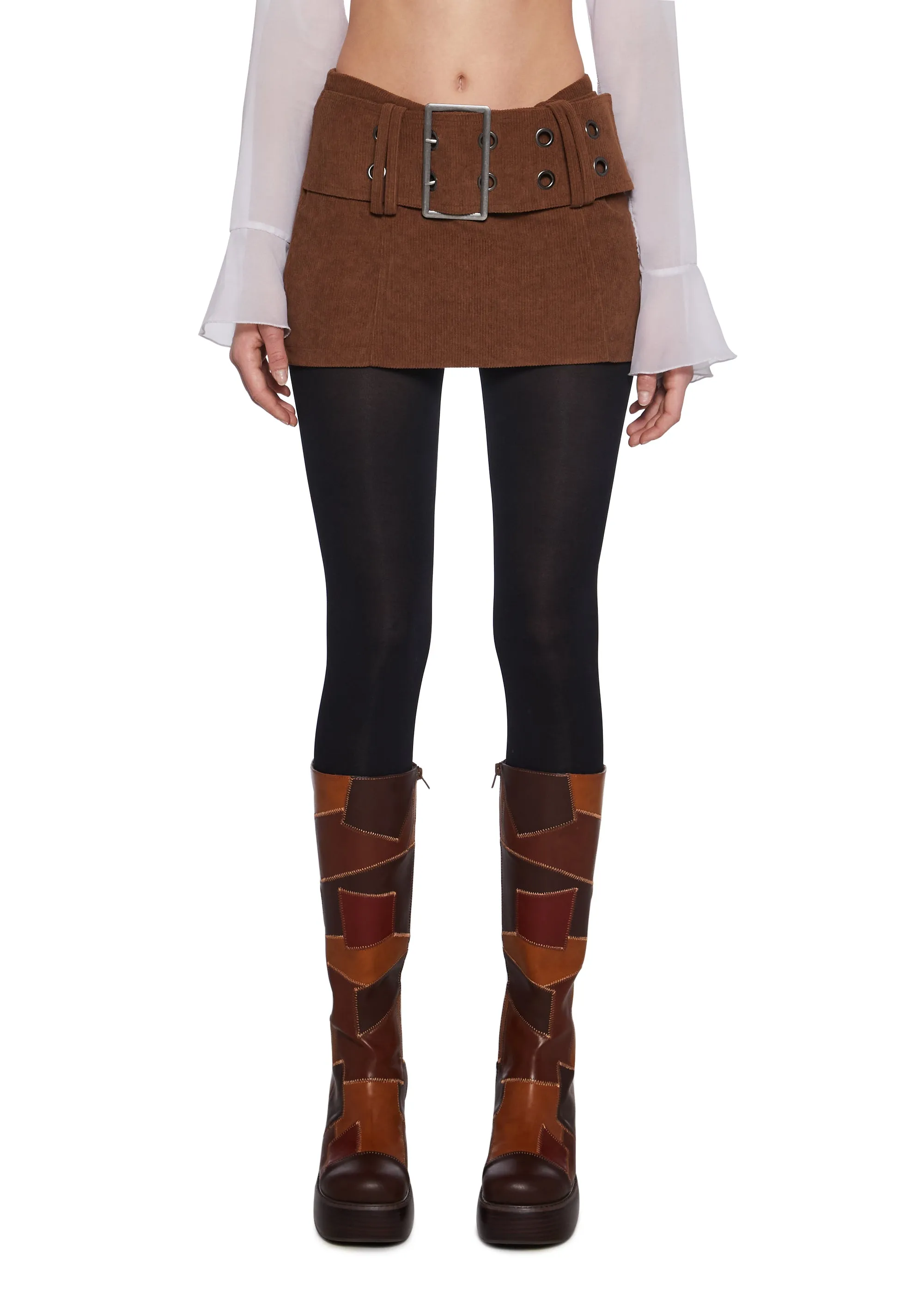 We’ll Meet Again Mini Skirt sold by Dolls Kill