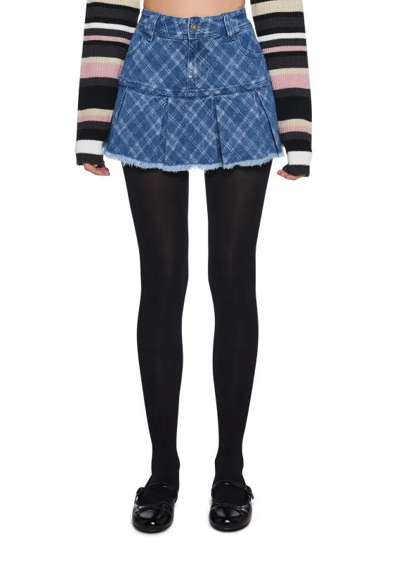 Sketchbook Smiles Mini Skirt sold by Dolls Kill