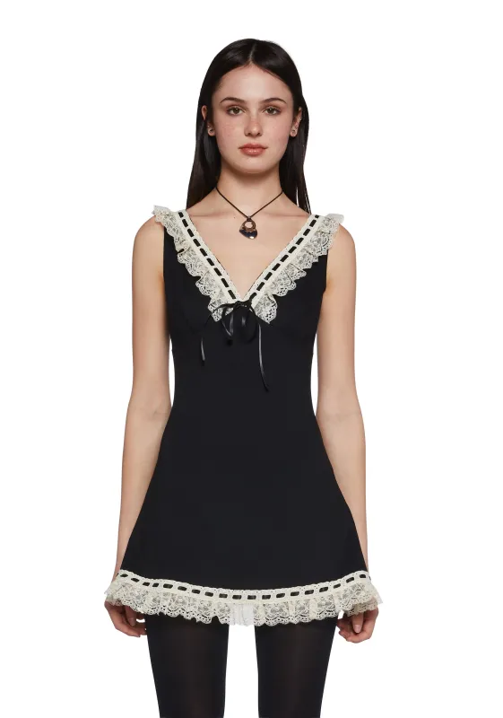 So Yesterday Mini Dress - Lace sold by Dolls Kill
