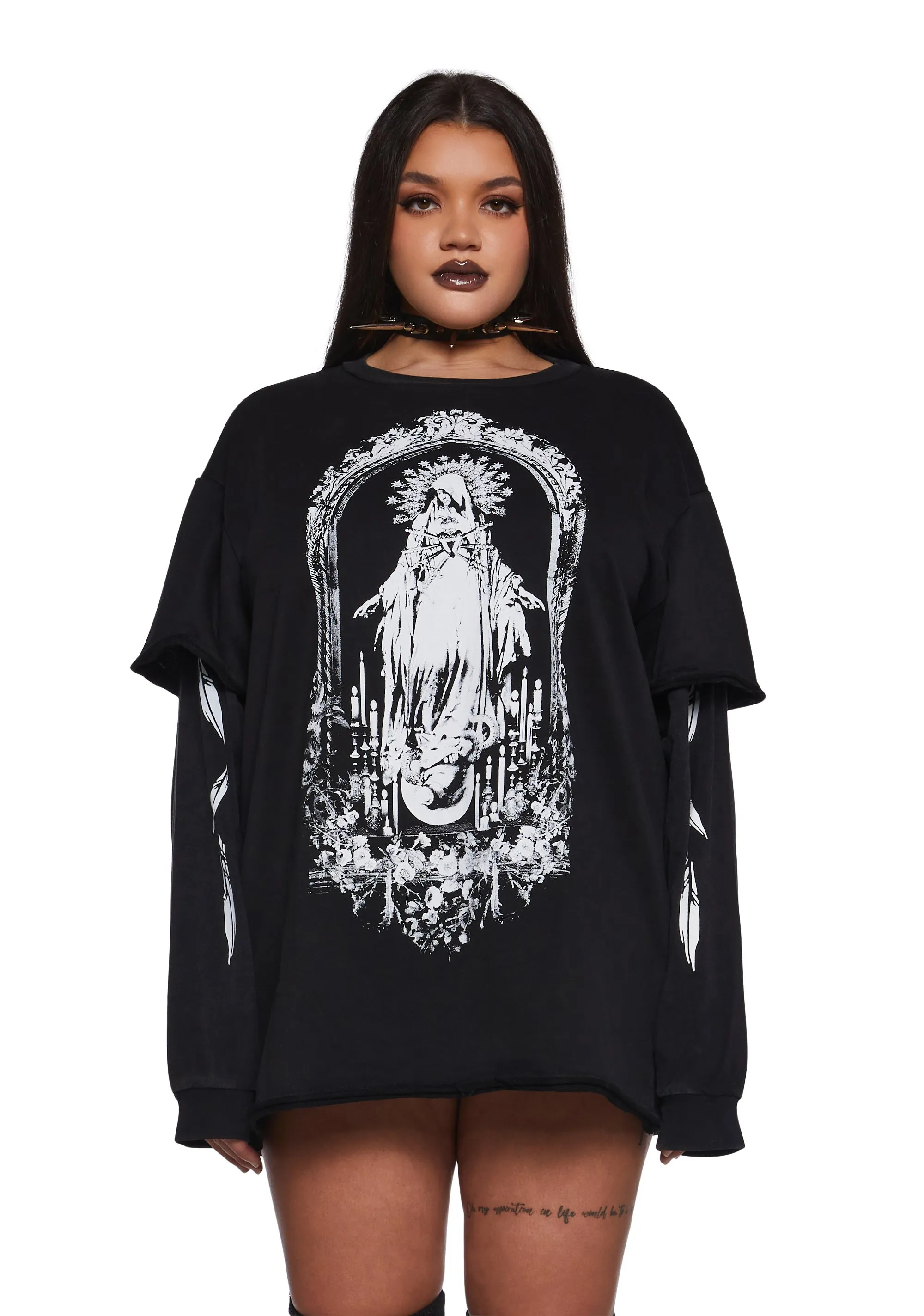 Sacred Sin Long Sleeve Tee sold by Dolls Kill product image thumbnail 3