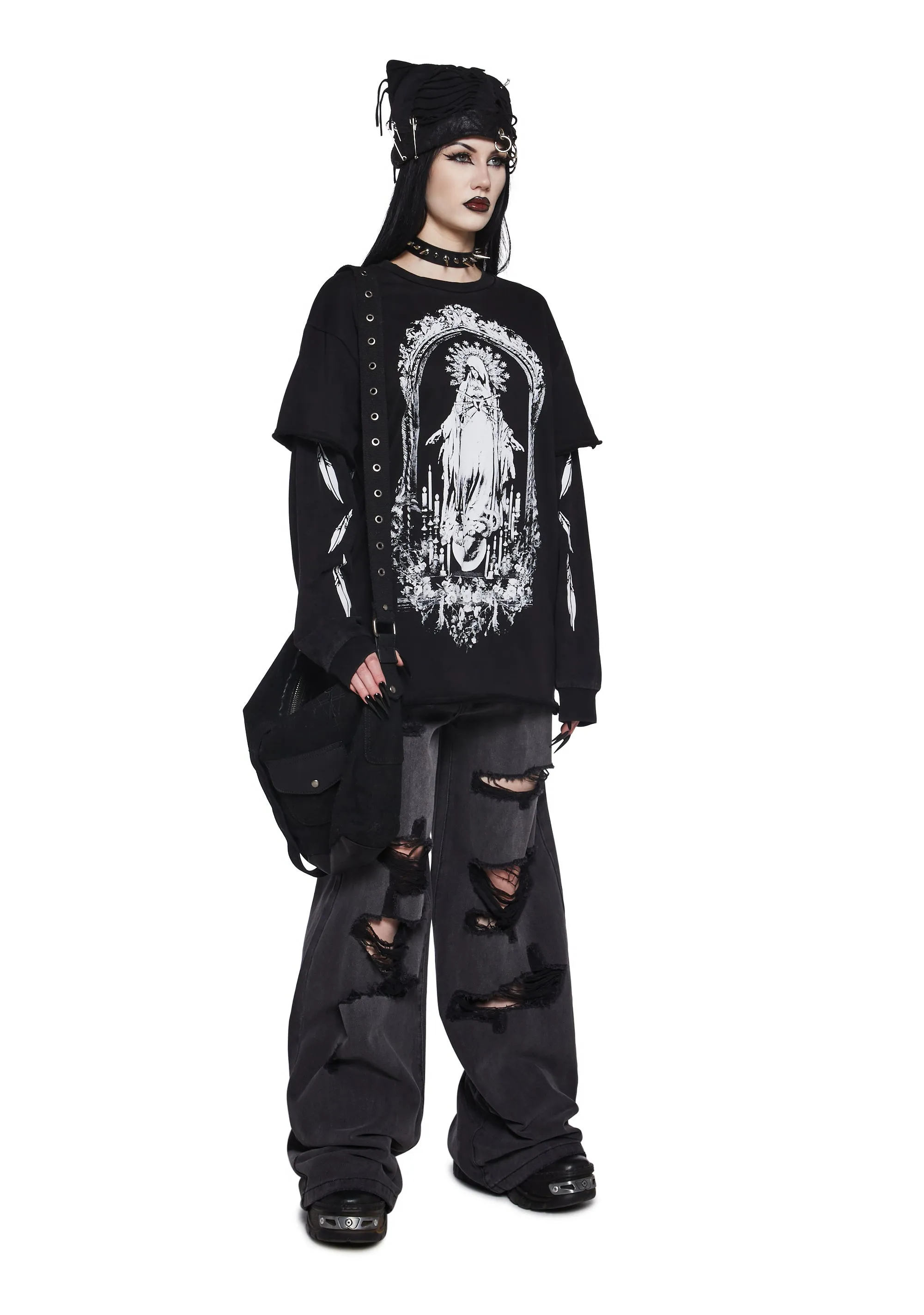 Sacred Sin Long Sleeve Tee sold by Dolls Kill product image thumbnail 2