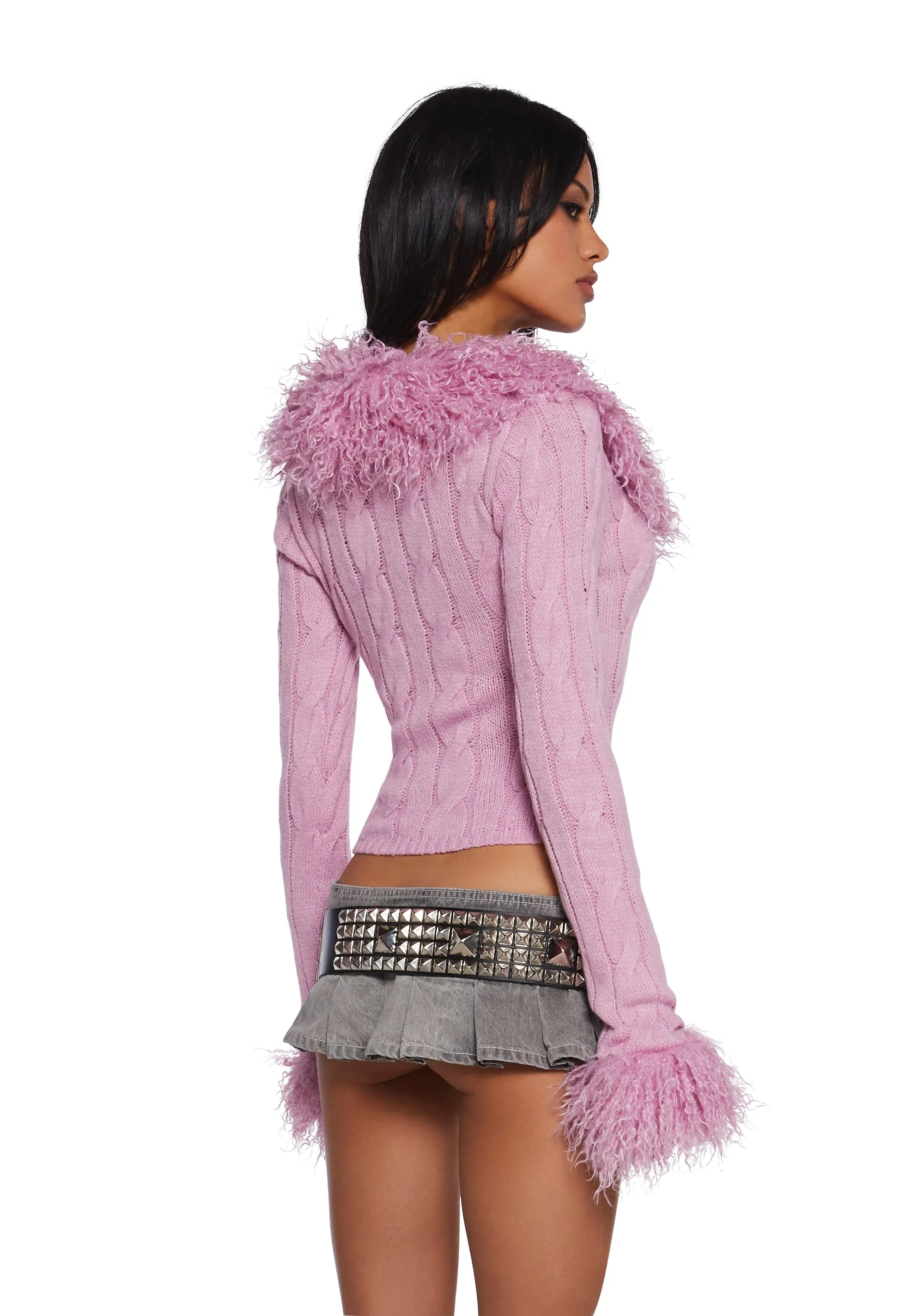 Covet Cable Knit Cardigan sold by Dolls Kill product image thumbnail 4