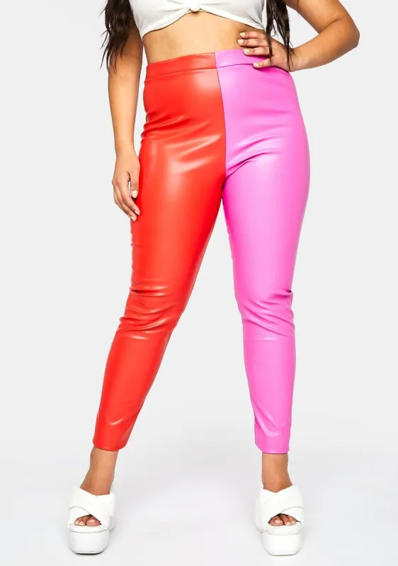 Plus Candy Your Move Now Two-Tone Leggings sold by Dolls Kill