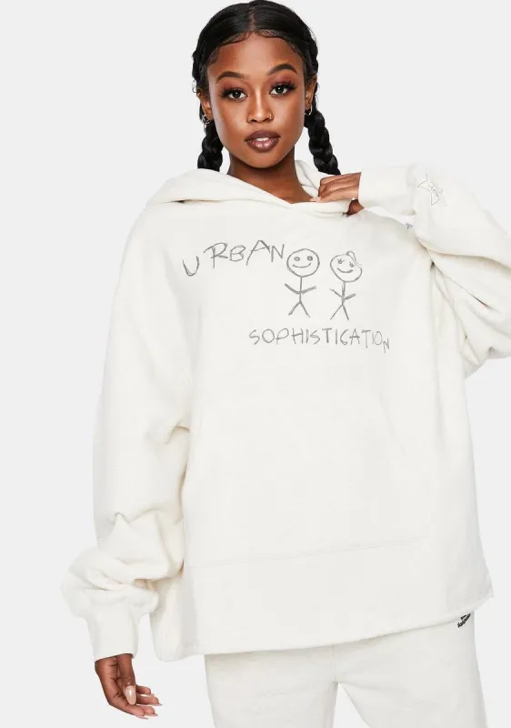 US Plus Fleece Hoodie sold by Dolls Kill