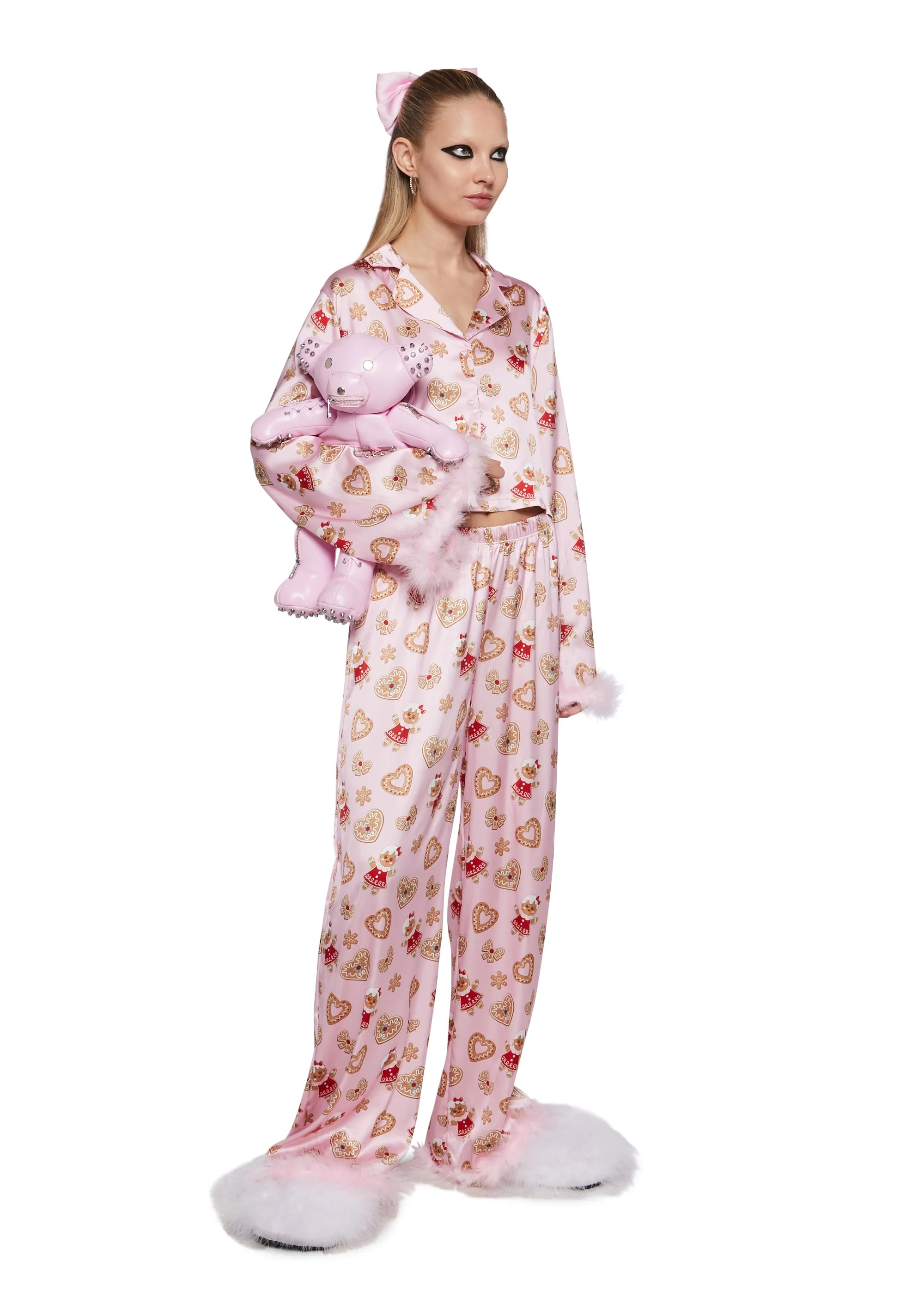Love Surrounds Me Pajama Pants - Pink sold by Dolls Kill product image thumbnail 2