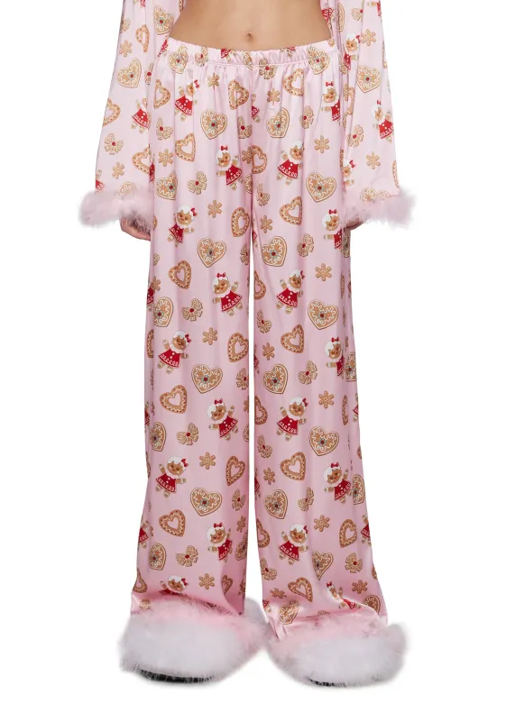 Love Surrounds Me Pajama Pants - Pink sold by Dolls Kill