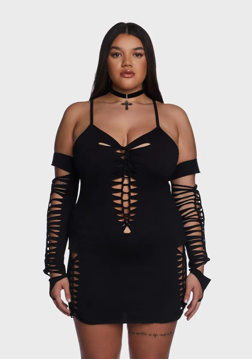 Plus Spellbound Smiles Mini Dress sold by Dolls Kill