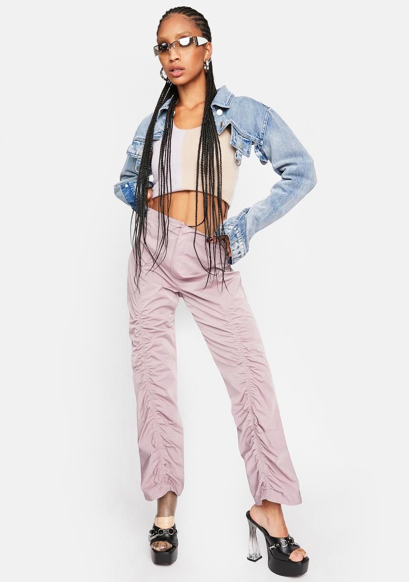 Ruched Rouge Pants sold by Dolls Kill product image thumbnail 3