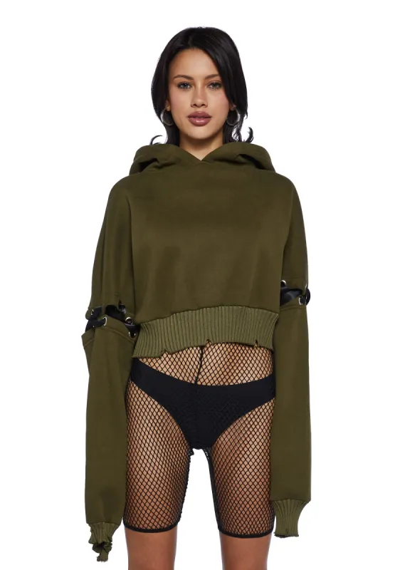 Street Days Cropped Hoodie sold by Dolls Kill