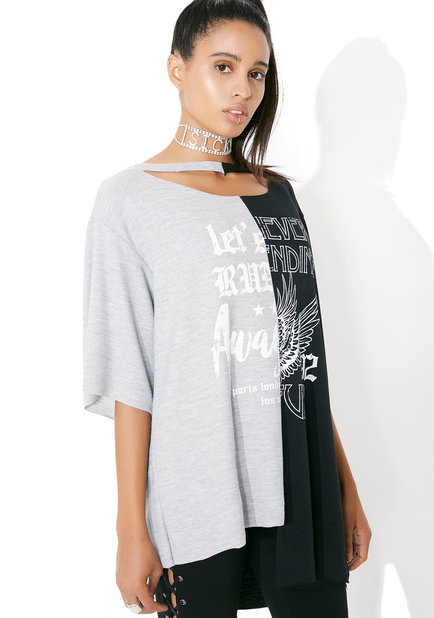 Sound Splitter Graphic T-Shirt sold by Dolls Kill product image thumbnail 4