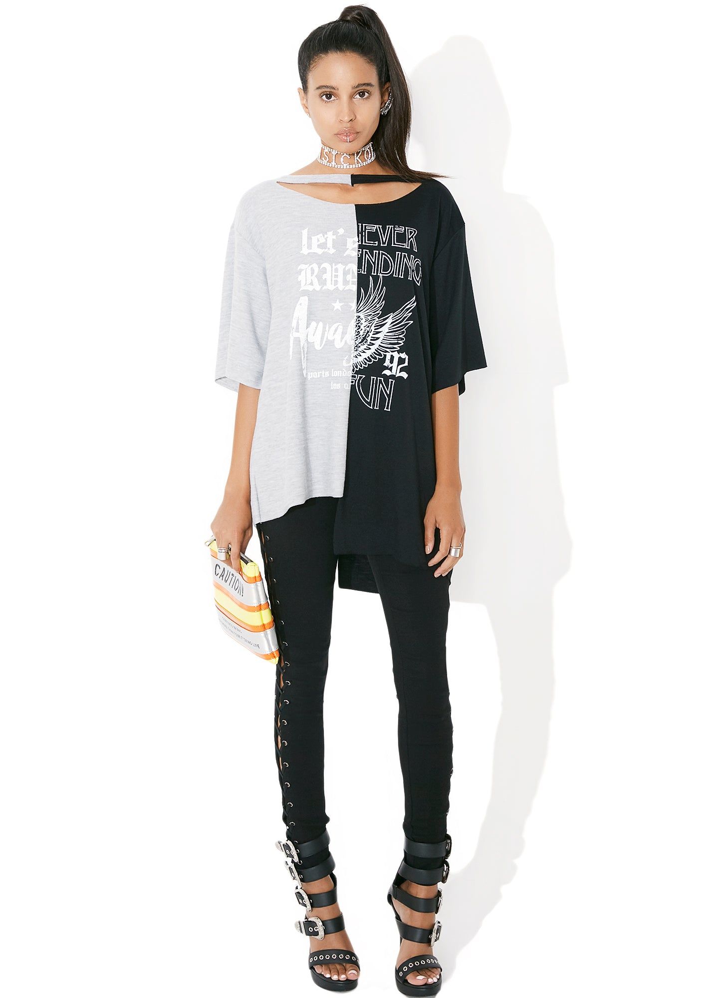 Sound Splitter Graphic T-Shirt sold by Dolls Kill product image thumbnail 5