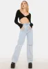 Total Babe Ribbed Long Sleeve Top sold by Dolls Kill
