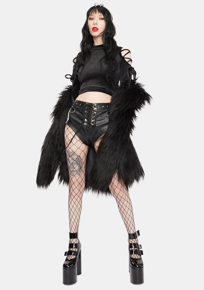 Night There You Were Flare Velvet Top sold by Dolls Kill product image thumbnail 3