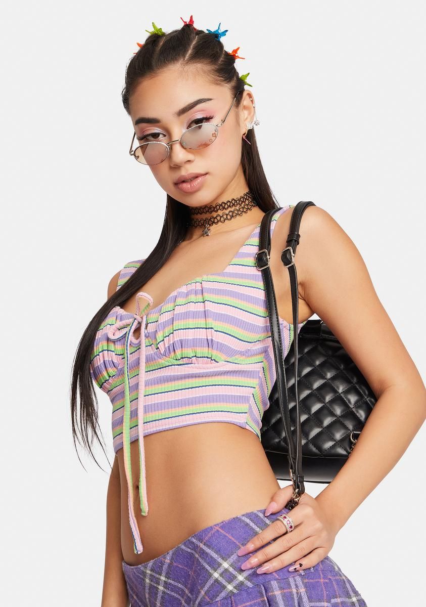 Far Away Striped Tank sold by Dolls Kill product image thumbnail 2