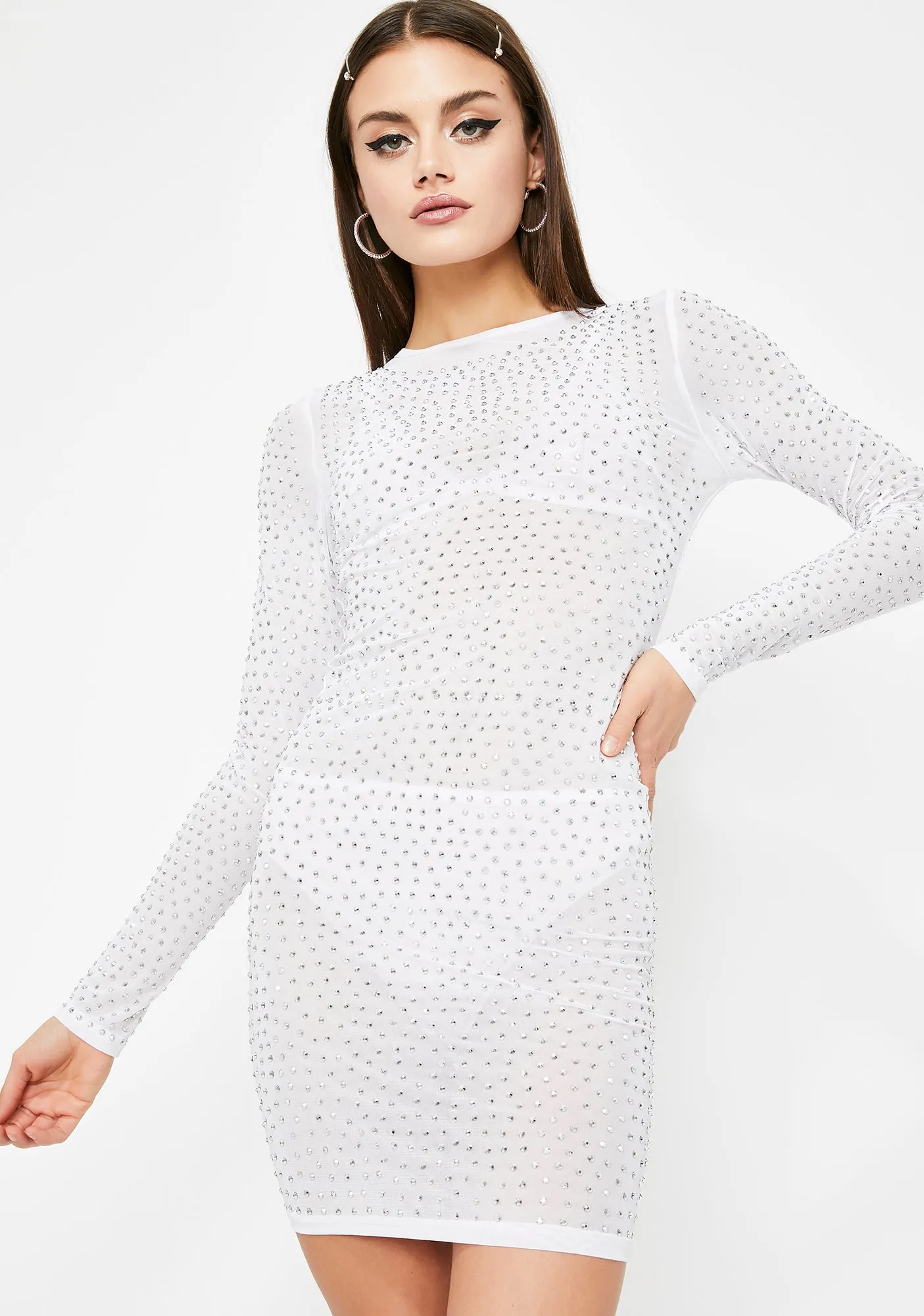 Boss Life Rhinestone Dress sold by Dolls Kill product image thumbnail 3