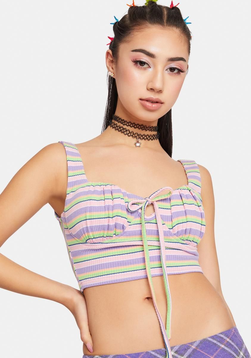 Far Away Striped Tank sold by Dolls Kill