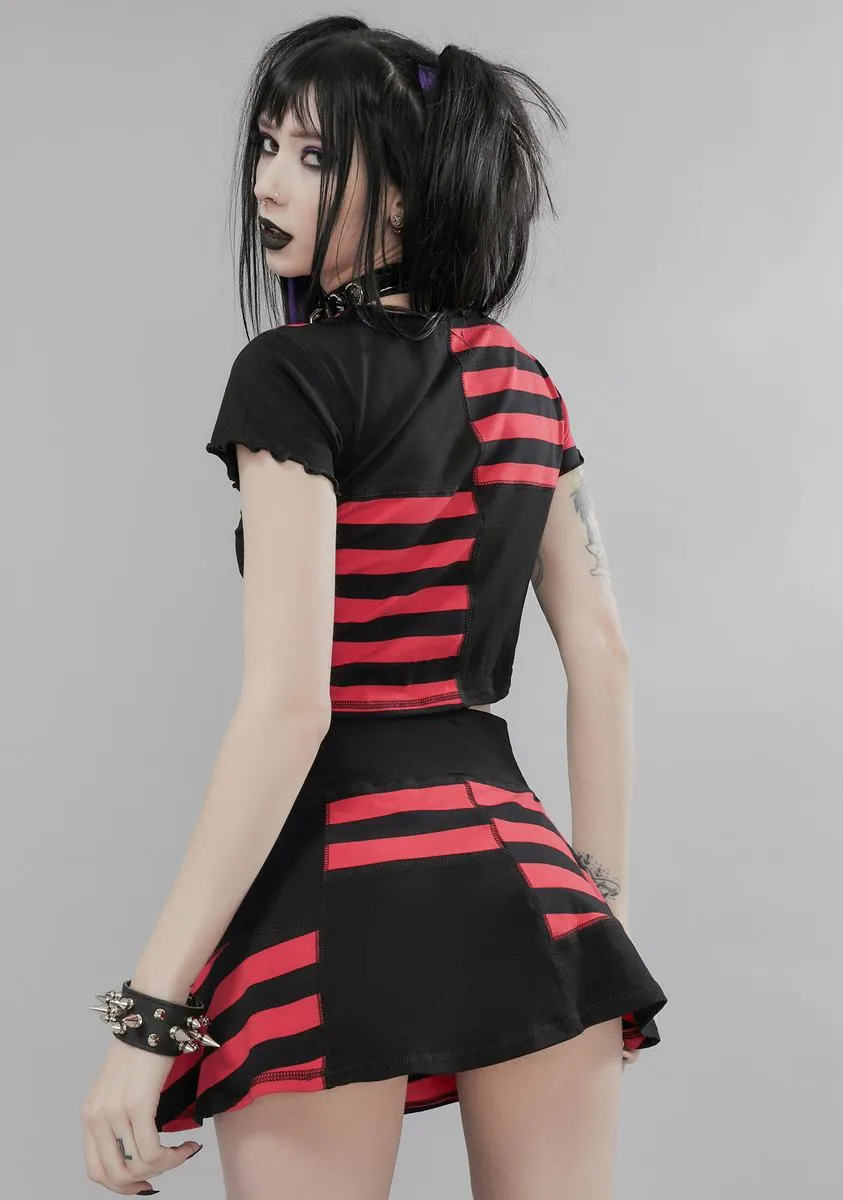 Beautiful Oblivion Patchwork Skirt Set sold by Dolls Kill product image thumbnail 4